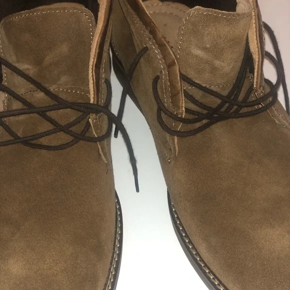 Alfalni Jason Brown Suede Lace-Up Ankle Boots. - Picture 8 of 8